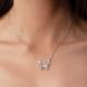 Серебряное колье TALANT 33-72-0001-15627 с фианитом