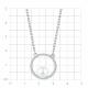 Серебряное колье TALANT 33-72-0011-15220 с фианитом и жемчугом