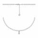 Серебряное колье TALANT 33-72-0011-17054 с фианитом и жемчугом