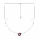 Серебряное колье TALANT 33-79-000R-17125 с фианитом и эмалью