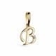 Подвеска-буква из лимонного золота В АЛЬКОР с бриллиантом 35011-300