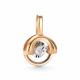 Золотая подвеска АЛЬКОР с танцующим бриллиантом 36583-100