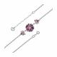 Серебряный браслет TALANT 47-79-000R-17125 с фианитом и эмалью