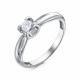 Кольцо из белого золота RoseGrace 5-3296-103-1Б с бриллиантом