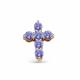Золотая подвеска RoseGrace 5-3330-103-3К-Тн с танзанитом