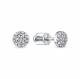 Серьги из белого золота RoseGrace 5-5355-103-2Б с бриллиантом