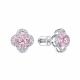 Серьги из белого золота RoseGrace 5-6245-103-2Б-СапРоз с бриллиантом и сапфиром