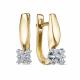 Серьги из лимонного золота RoseGrace 5-6363-103-2ЖБ с бриллиантом