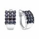 Серьги из белого золота RoseGrace 5-6567-106-2Б-Сап с бриллиантом и сапфиром