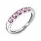 Кольцо из белого золота RoseGrace 5-6644-103-1Б-СапРоз с сапфиром