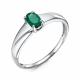 Кольцо из белого золота RoseGrace 5-6650-103-1Б-Из с изумрудом