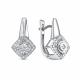Серьги из белого золота RoseGrace 5-6890-103И2-2Б с бриллиантом