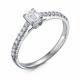 Кольцо из белого золота RoseGrace 5-7005-103-1Б с бриллиантом