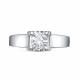 Кольцо из белого золота RoseGrace 5-7024-103-1Б с бриллиантом