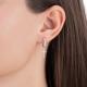 Серьги-кресты из белого золота RoseGrace с бриллиантом 5-7091-103-2Б