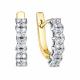 Серьги из лимонного золота RoseGrace 5-7119-103-2Ж с бриллиантом