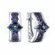 Серьги из белого золота RoseGrace 5-7126-106-2Б-Сап с сапфиром