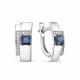 Серьги из белого золота RoseGrace 5-7157-106-2Б-Сап с бриллиантом и сапфиром