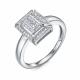 Кольцо из белого золота RoseGrace 5-7182-103-1Б с бриллиантом