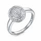 Кольцо из белого золота RoseGrace 5-7183-103-1Б с бриллиантом