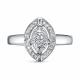 Кольцо из белого золота RoseGrace 5-7184-103-1Б с бриллиантом