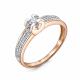 Золотое кольцо RoseGrace 5-7185-103-1К с бриллиантом