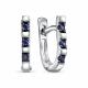 Серьги из белого золота RoseGrace 5-7201-106-2Б-Сап с сапфиром