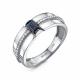 Кольцо из белого золота RoseGrace 5-7249-106-1Б-СапБр с бриллиантом и сапфиром
