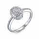 Кольцо из белого золота RoseGrace 5-7262-103-1Б с бриллиантом