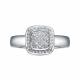 Кольцо из белого золота RoseGrace 5-7447-103-1Б с бриллиантом