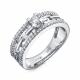 Кольцо из белого золота RoseGrace 5-7518-103-1Б с бриллиантом