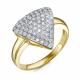 Кольцо из лимонного золота RoseGrace 5-7524-103-1Ж с бриллиантом