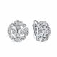 Серьги из белого золота RoseGrace 5-7575-103-2Б с бриллиантом