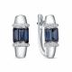 Серьги из белого золота RoseGrace 5-7634-106-2Б-СапБр с бриллиантом и сапфиром