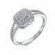 Кольцо из белого золота RoseGrace 5-7641-103ИНВ-1Б с бриллиантом