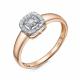 Золотое кольцо RoseGrace 5-7644-103ИНВ-1К с бриллиантом