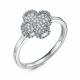 Кольцо из белого золота RoseGrace 5-7703-103-1Б с бриллиантом