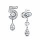 Серьги из белого золота RoseGrace 5-7819-103-2Б с бриллиантом