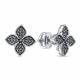 Серьги из белого золота RoseGrace 5-7933-106-2Б-Чбр с чёрным бриллиантом