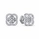 Серьги из белого золота RoseGrace 5-8043-103-2Б с бриллиантом