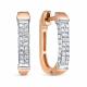 Золотые серьги RoseGrace 5-8061-103-2К с бриллиантом