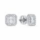 Серьги из белого золота RoseGrace 5-8072-103-2Б с бриллиантом