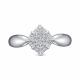 Кольцо из белого золота RoseGrace 5-8081-103-1Б с бриллиантом