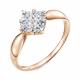 Золотое кольцо RoseGrace 5-8081-103-1К с бриллиантом