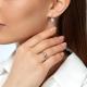 Кольцо из белого золота RoseGrace 5-8206-103-1Б с бриллиантом