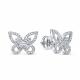 Серьги из белого золота RoseGrace 5-8343-103-2Б с бриллиантом