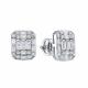 Серьги из белого золота RoseGrace 5-8779-303-2Б с фианитом