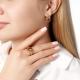 Золотое кольцо RoseGrace 5-8826-403-1К-СултСинтМ1 с фианитом и султанитом