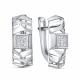 Серьги из белого золота RoseGrace 5-9294-103-2Б с бриллиантом