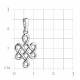 Серебряная подвеска TALANT 50-72-0000-15307